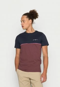 Jack & Jones JORTOMORROW TEE CREW NECK - Print T-shirt - Navy Blazer