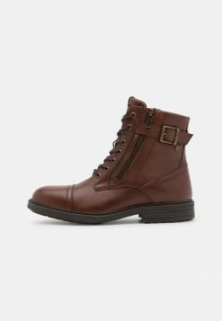 Jack & Jones JFWHOLLAND ZIP - Classic Ankle Boots - Cognac