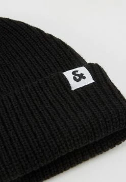 Jack & Jones JACTWISTED SHORT BEANIE - Beanie - Black -Jack & Jones Shop 023712993a364f18b9123d7de753c299