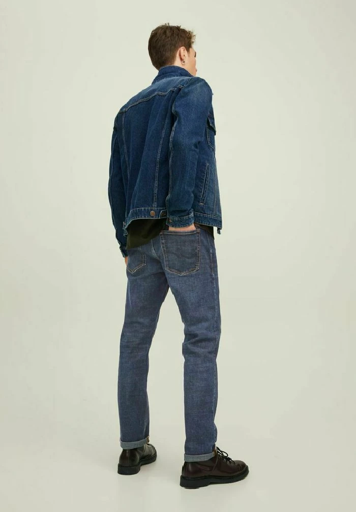 Jack & Jones Straight Leg Jeans - Blue Denim 3 Jack & Jones Straight Leg Jeans - Blue Denim - Image 3