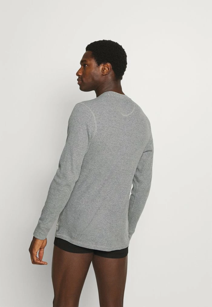 Jack & Jones JACHENRIK HENLEY - Pyjama Top - Grey Melange 3 Jack & Jones JACHENRIK HENLEY - Pyjama Top - Grey Melange - Image 3