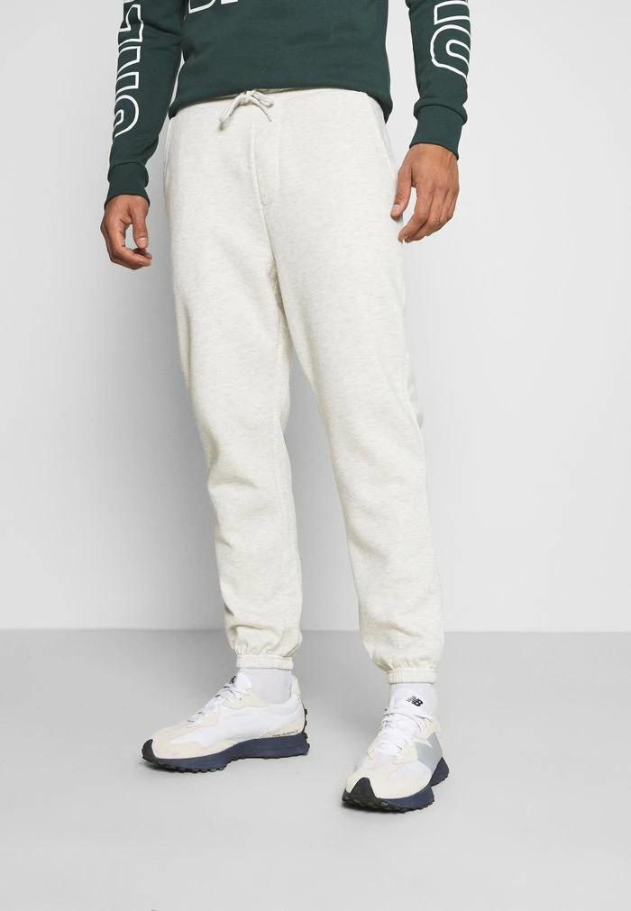 Jack & Jones JJIKANE JJBRINK PANTS - Tracksuit Bottoms - White Melange 1 Jack & Jones JJIKANE JJBRINK PANTS - Tracksuit Bottoms - White Melange