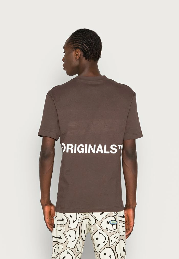 Jack & Jones JORCLEAN TEE CREW NECK UNISEX - Print T-shirt - Seal Brown 3 Jack & Jones JORCLEAN TEE CREW NECK UNISEX - Print T-shirt - Seal Brown - Image 3