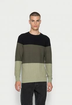 Jack & Jones JCOLAWSON CREW NECK - Jumper - Black