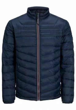 Jack & Jones JJEHERO PUFFER COLLAR - Light Jacket - Navy Blazer
