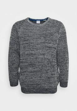Jack & Jones JJPANNEL NECK - Jumper - Navy Blazer -Jack & Jones Shop 0484e7e13bd54629a25a43598c7dba05