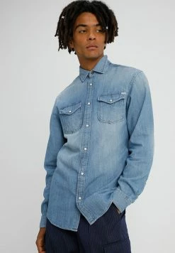 Jack & Jones JJESHERIDAN L/S NOOS - Shirt - Medium Blue Denim