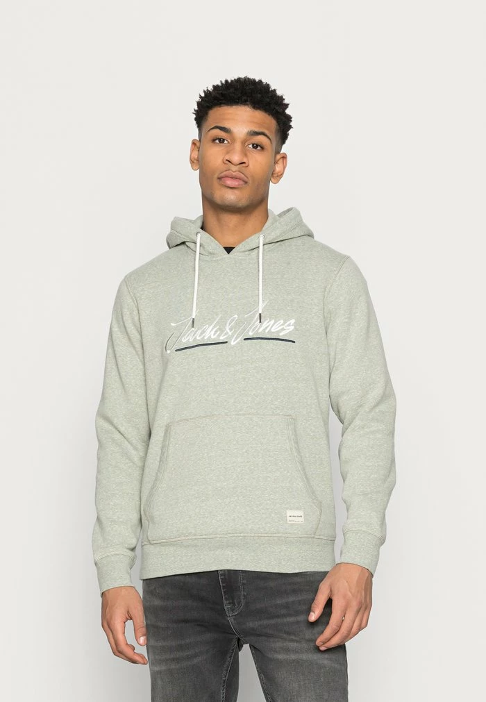 Jack & Jones JORTONS UPSCALE - Hoodie - Oil Green/melange 1 Jack & Jones JORTONS UPSCALE - Hoodie - Oil Green/melange