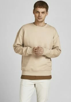 Jack & Jones JJESTAR BASIC - Sweatshirt - Beige