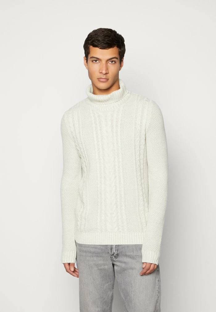 Jack & Jones JJCRAIG ROLL NECK - Jumper - White 1 Jack & Jones JJCRAIG ROLL NECK - Jumper - White