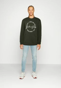 Alternative view of Jack & Jones JJMARLON CREW NECK - Sweatshirt - Forest Night