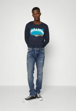 Alternative view of Jack & Jones JJIGLENN JJFOX - Straight Leg Jeans - Blue Denim