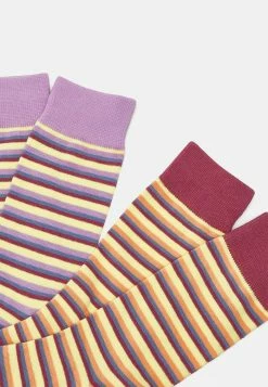 Jack & Jones JACSTRIPE SOCK 5 PACK - Socks - Hawthorn Rose/dusty Olive/mellow Yellow/dusty Olive/hawthorn Rose -Jack & Jones Shop 08de49d03ff8492aae04de24d927df19