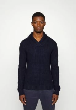Jack & Jones JJENICK SHAWL NECK - Jumper - Dark Blue