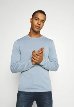 Jack & Jones JJELEO CREW NECK - Jumper - Faded Denim