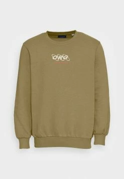 Jack & Jones JORELLIOT CREW NECK FRONT - Sweatshirt - Martini Olive -Jack & Jones Shop 09a488598b4944838264f41248371dc2