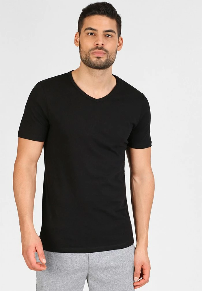 Jack & Jones JACBASIC V-NECK TEE 2 PACK - Undershirt - Black 2 Jack & Jones JACBASIC V-NECK TEE 2 PACK - Undershirt - Black - Image 2