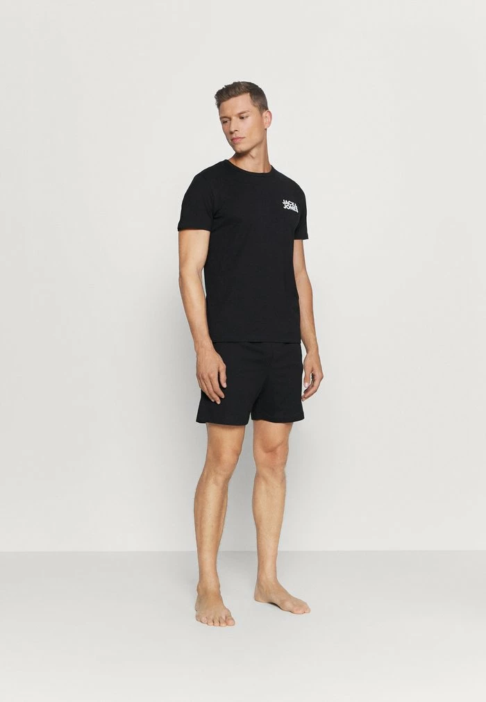 Jack & Jones JACLOUNGE SHORT SET - Pyjama Set - Black 2 Jack & Jones JACLOUNGE SHORT SET - Pyjama Set - Black - Image 2