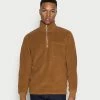 Jack & Jones JORPARTICLE HALF ZIP HIGH NECK - Fleece Jumper - Rubber