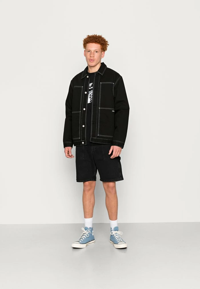 Jack & Jones JJITONY JJUTILITY - Denim Shorts - Black Denim 2 Jack & Jones JJITONY JJUTILITY - Denim Shorts - Black Denim - Image 2