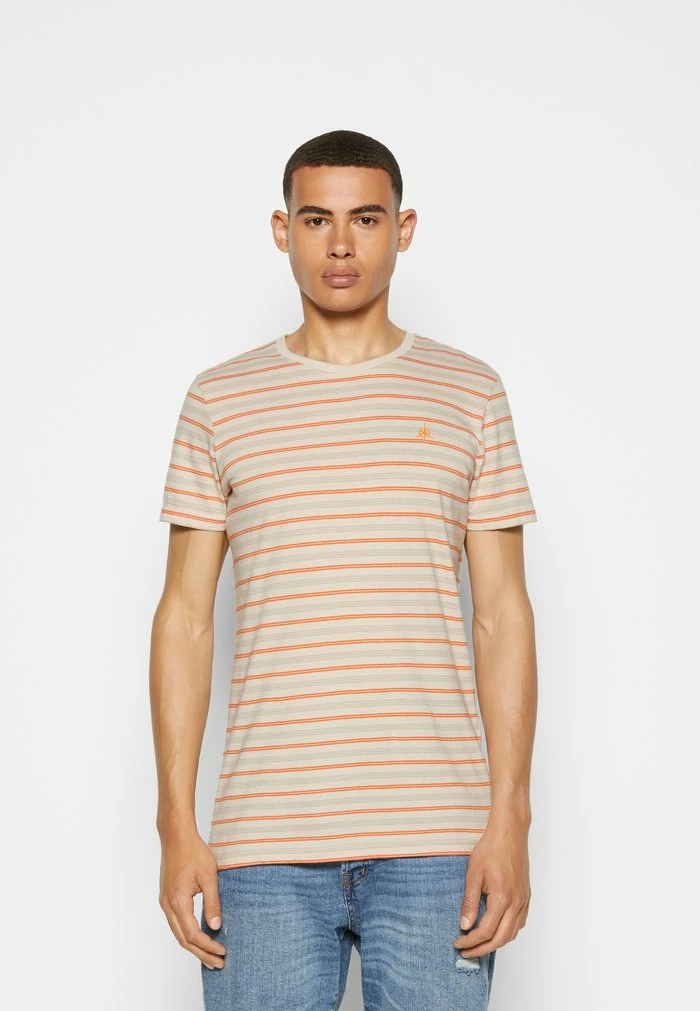 Jack & Jones JCOTREK STRIPE TEE CREW NECK - Print T-shirt - Moonbeam 3 Jack & Jones JCOTREK STRIPE TEE CREW NECK - Print T-shirt - Moonbeam - Image 3