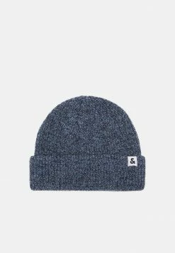Jack & Jones JACTWISTED SHORT BEANIE - Beanie - Maritime Blue