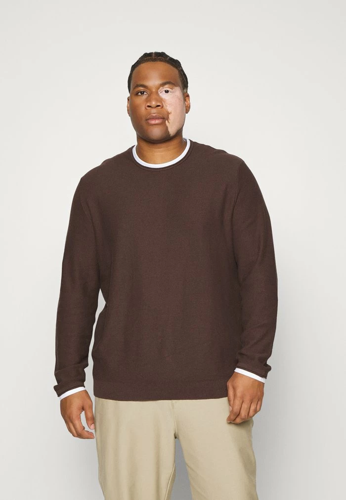 Jack & Jones JORTWINN CREW NECK - Jumper - Seal Brown 1 Jack & Jones JORTWINN CREW NECK - Jumper - Seal Brown