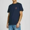 Jack & Jones JJEGORDON SHARK TEE CREW NECK - Basic T-shirt - Navy Blazer