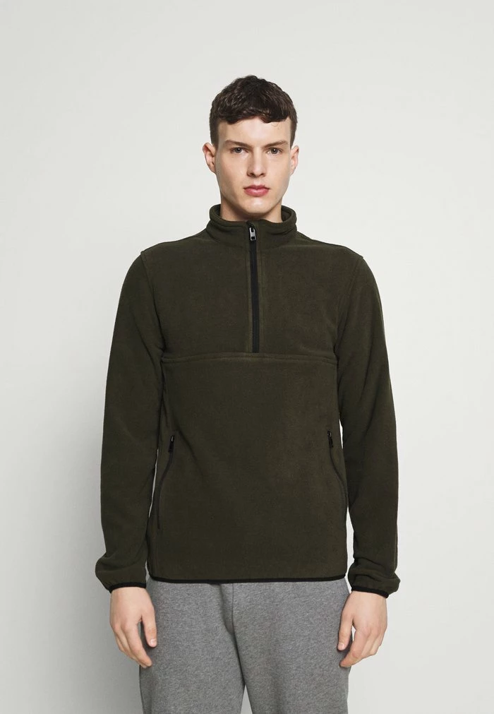 Jack & Jones JCOFLEECE HALF ZIP - Fleece Jumper - Forest Night 1 Jack & Jones JCOFLEECE HALF ZIP - Fleece Jumper - Forest Night