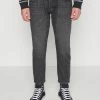 Jack & Jones JJIFRANK JJLEEN - Jeans Tapered Fit - Black Denim