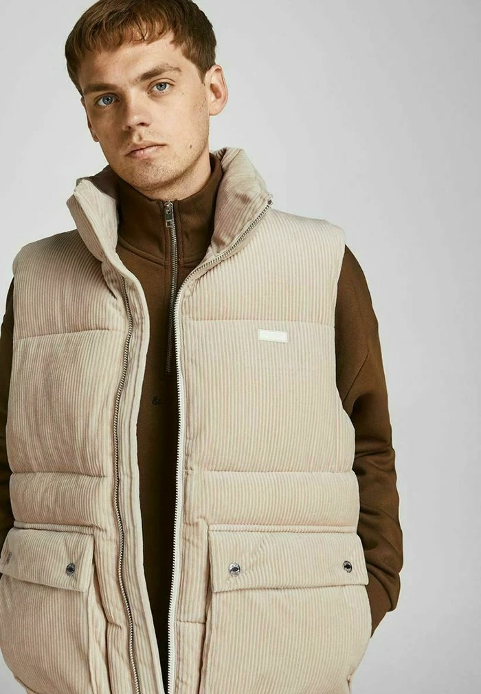 Jack & Jones Waistcoat - Oatmeal 5 Jack & Jones Waistcoat - Oatmeal - Image 5