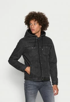 Jack & Jones JJIJEAN JJACKET HOOD - Denim Jacket - Black Denim