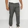 Jack & Jones JJIACE JJDYLAN CHECK - Trousers - Grey Melange