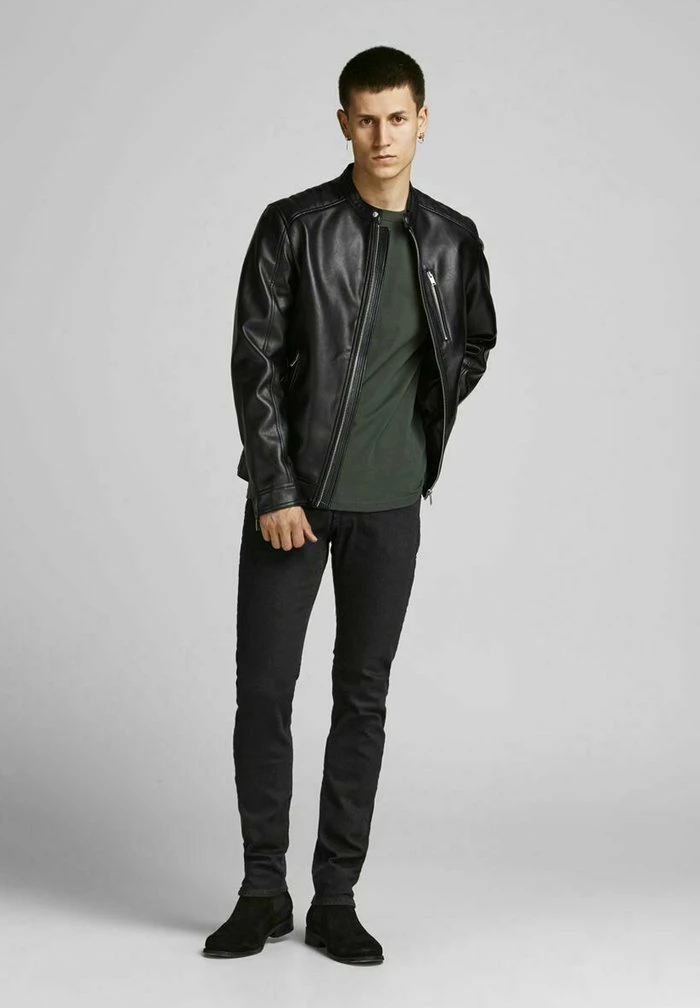 Jack & Jones Slim Fit Jeans - Black Denim 2 Jack & Jones Slim Fit Jeans - Black Denim - Image 2