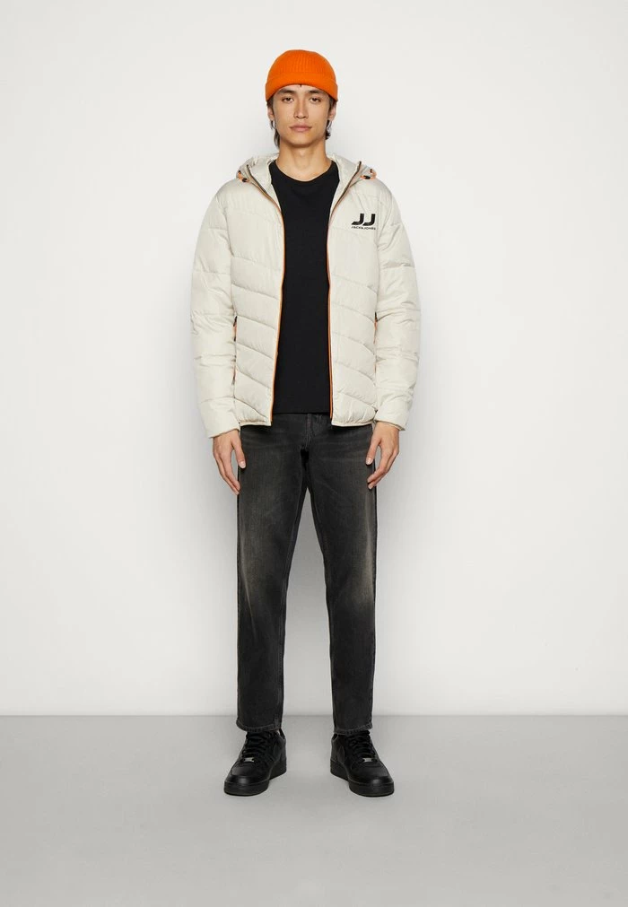 Jack & Jones JJBOBBY PUFFER JACKET - Light Jacket - Moonbeam 2 Jack & Jones JJBOBBY PUFFER JACKET - Light Jacket - Moonbeam - Image 2