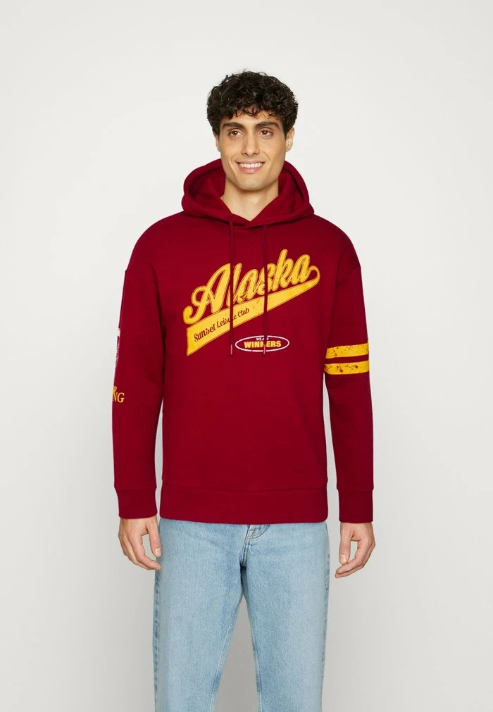 Jack & Jones JORALASKA HOOD - Sweatshirt - Rhubarb 1 Jack & Jones JORALASKA HOOD - Sweatshirt - Rhubarb