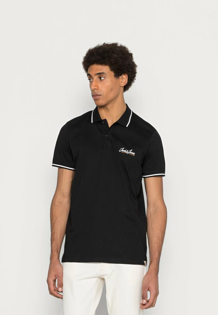 Jack & Jones JORTONS - Polo Shirt - Black 1 Jack & Jones JORTONS - Polo Shirt - Black