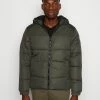 Jack & Jones JJCHILI PUFFER HOOD - Winter Jacket - Rosin