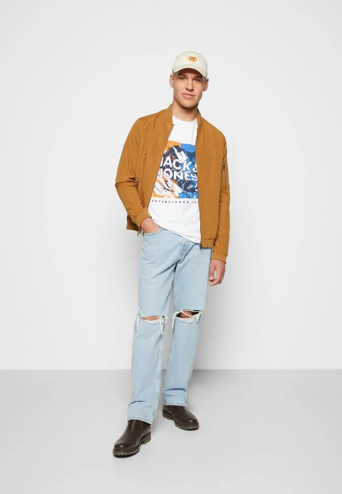 Jack & Jones BOMBER NOOS - Bomber Jacket - Rubber 2 Jack & Jones BOMBER NOOS - Bomber Jacket - Rubber - Image 2
