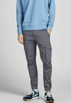 Jack & Jones JJIPAUL JJFLAKE AKM 542 GRISALLE - Cargo Trousers - Grisaille