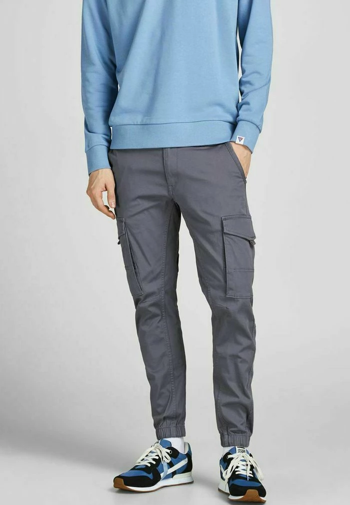 Jack & Jones JJIPAUL JJFLAKE AKM 542 GRISALLE - Cargo Trousers - Grisaille 1 Jack & Jones JJIPAUL JJFLAKE AKM 542 GRISALLE - Cargo Trousers - Grisaille