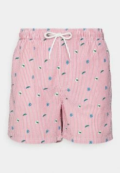 Jack & Jones JPSTSEERSUCKER JJSWIMSHORTS - Swimming Shorts - Fiery Red