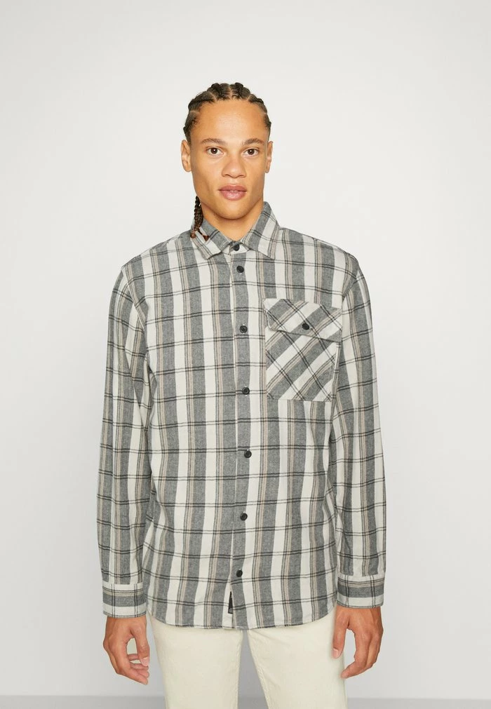 Jack & Jones JCODESERT HERRINGBONE - Shirt - Moonbeam 1 Jack & Jones JCODESERT HERRINGBONE - Shirt - Moonbeam