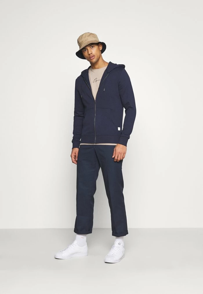 Jack & Jones JJEBASIC ZIP HOOD - Zip-up Sweatshirt - Navy Blazer 2 Jack & Jones JJEBASIC ZIP HOOD - Zip-up Sweatshirt - Navy Blazer - Image 2