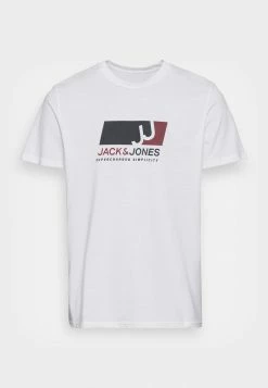 Jack & Jones JCOCORD TEE CREW NECK - Print T-shirt - White