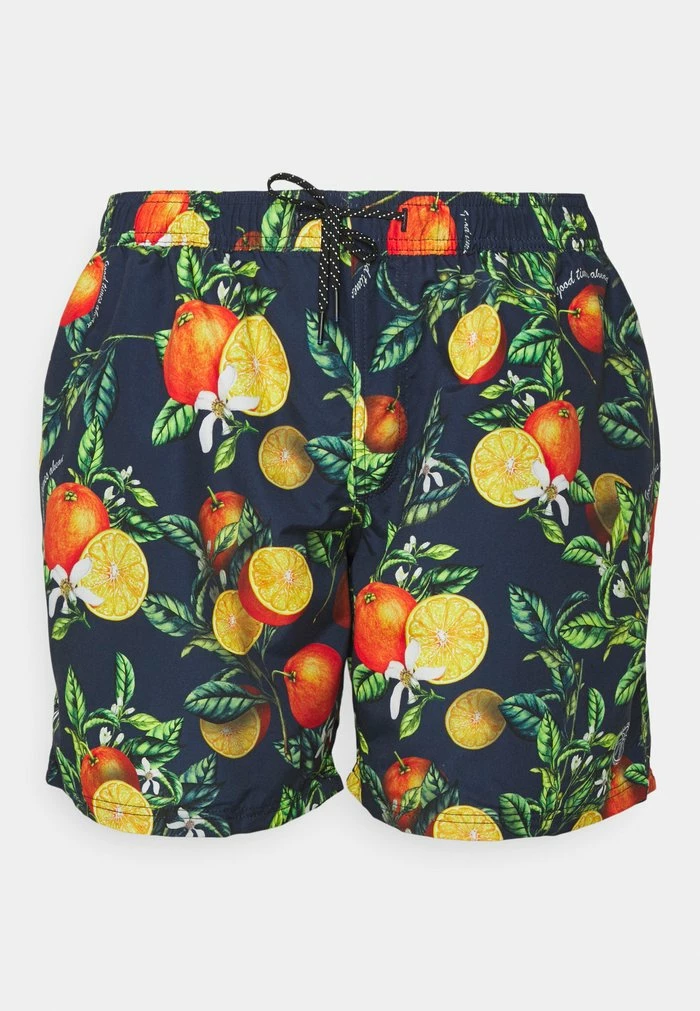 Jack & Jones ICRETE SWIM FLOWERS - Swimming Shorts - Navy Blazer 1 Jack & Jones ICRETE SWIM FLOWERS - Swimming Shorts - Navy Blazer
