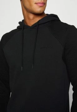 Jack & Jones JCOSTAPLE QUILT HOOD - Hoodie - Black -Jack & Jones Shop 178000001379456b8093744b4a22400e