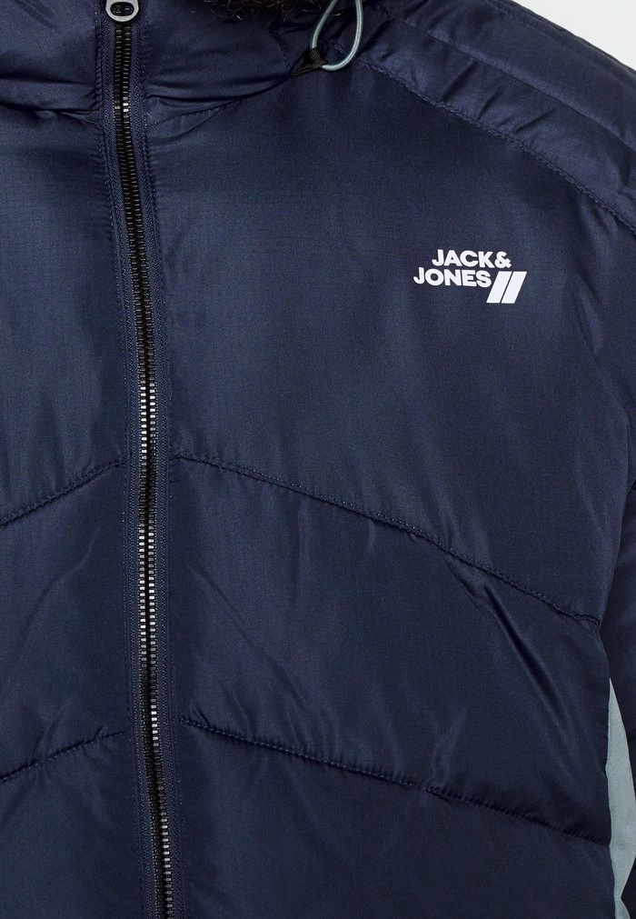Jack & Jones JCOBLOCK PUFFER - Winter Jacket - Navy Blazer 5 Jack & Jones JCOBLOCK PUFFER - Winter Jacket - Navy Blazer - Image 5