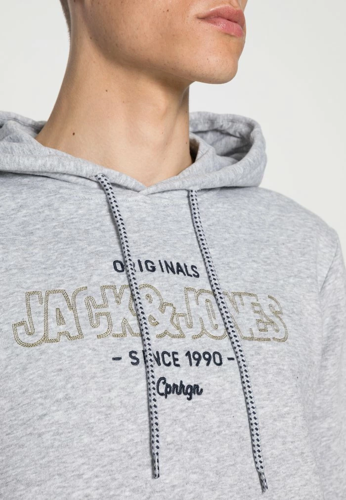 Jack & Jones JORSURFACE BRANDING - Hoodie - Light Grey Melange 5 Jack & Jones JORSURFACE BRANDING - Hoodie - Light Grey Melange - Image 5