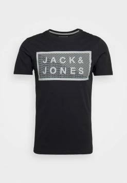 Jack & Jones SHAWN - Print T-shirt - Black